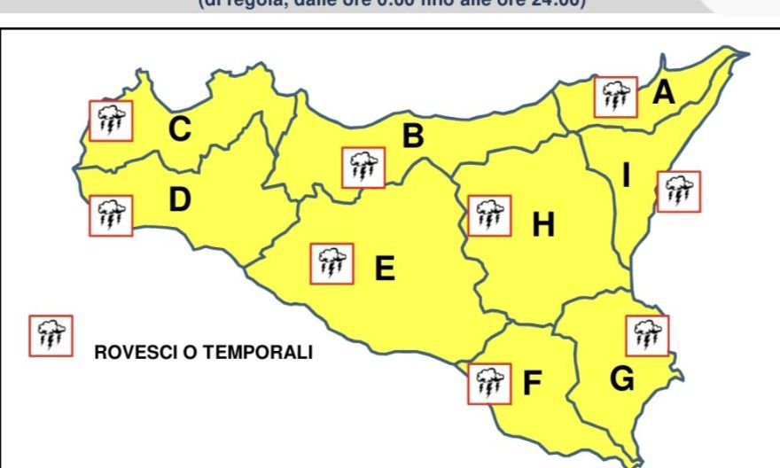 Burrasca di maestrale e maltempo in arrivo in Sicilia: allerta per mercoledì 7 gennaio