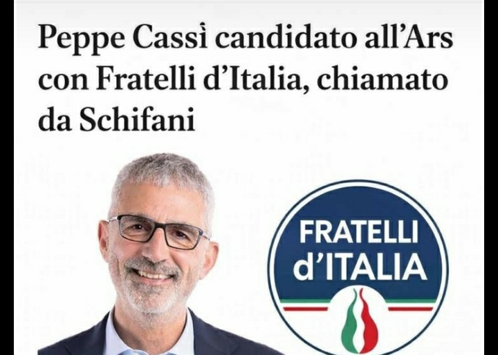 Cassì candidato all’Ars? Con Fratelli d’Italia? E’ solo una fake news, ma fa discutere e riflettere