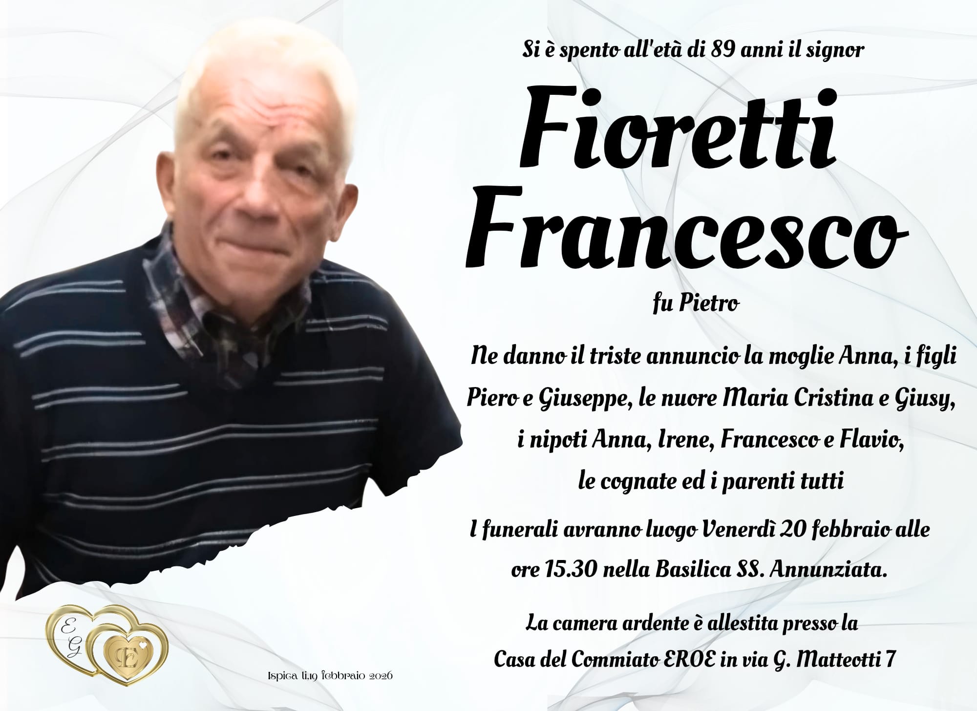 Necrologi: Francesco Fioretti