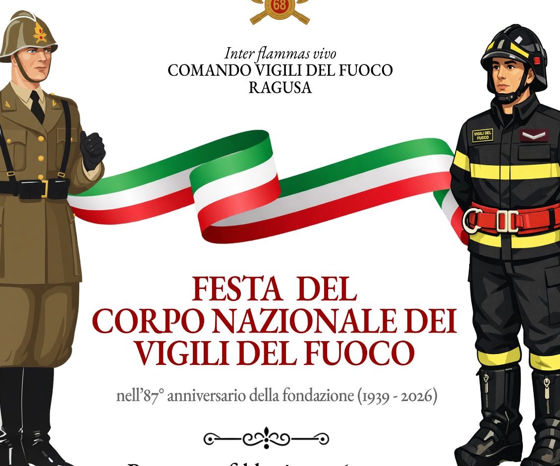 Festa dei Vigili del Fuoco a Ragusa: onore al coraggio che salva vite