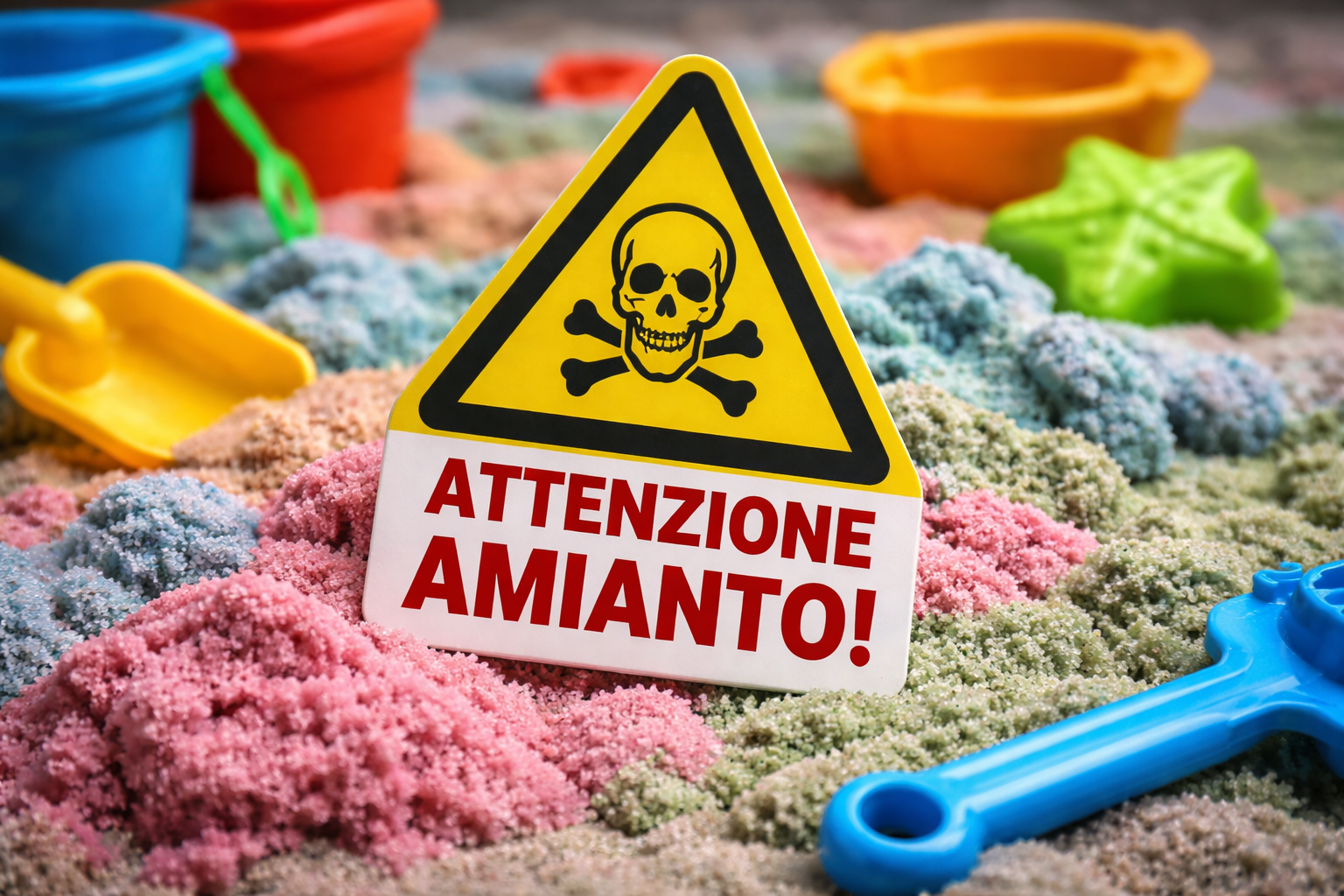 Allerta amianto nella sabbia per bambini: prodotti contaminati dalla Cina, scattano richiami e controlli in Europa