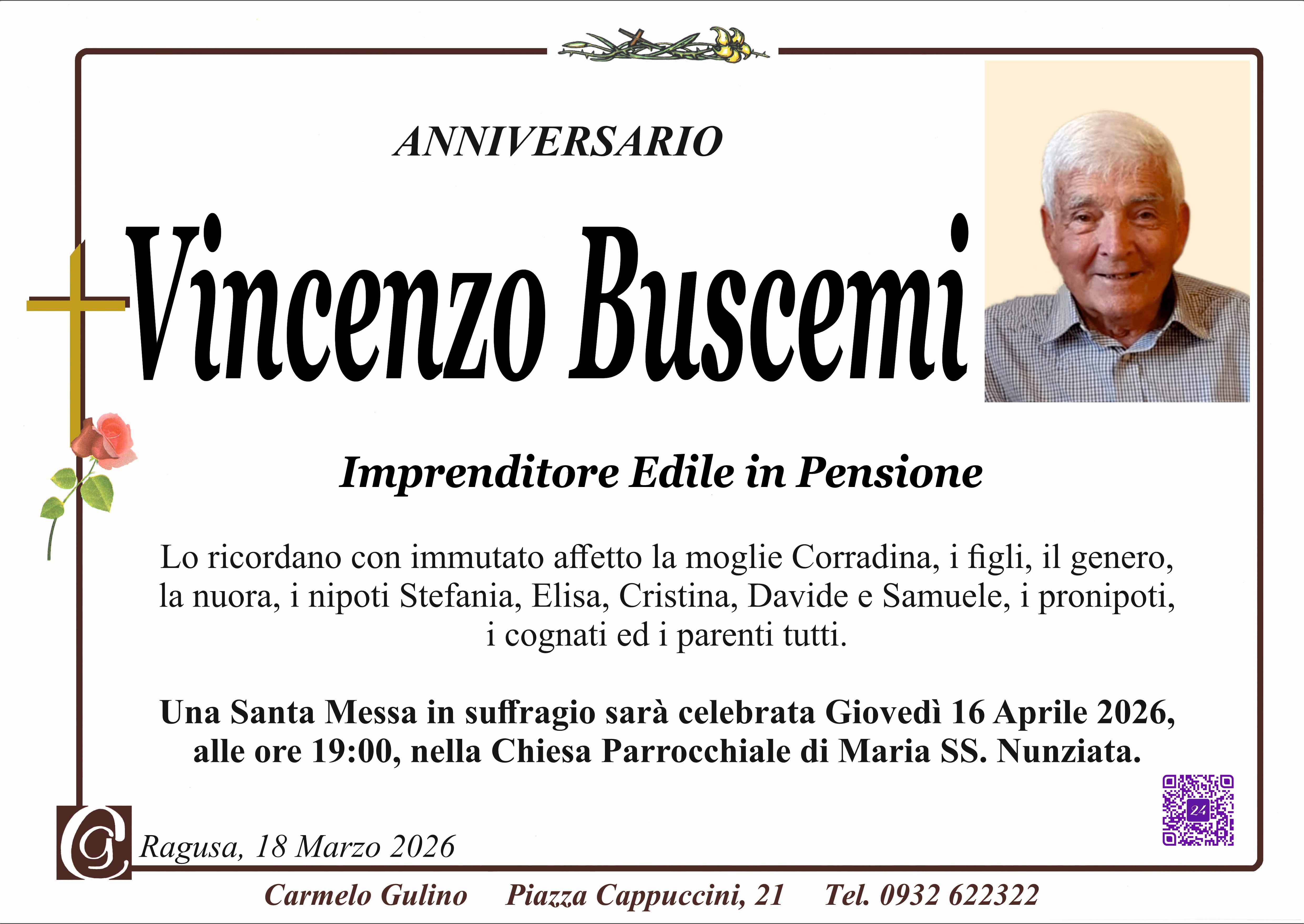 Anniversario: Vincenzo Buscemi