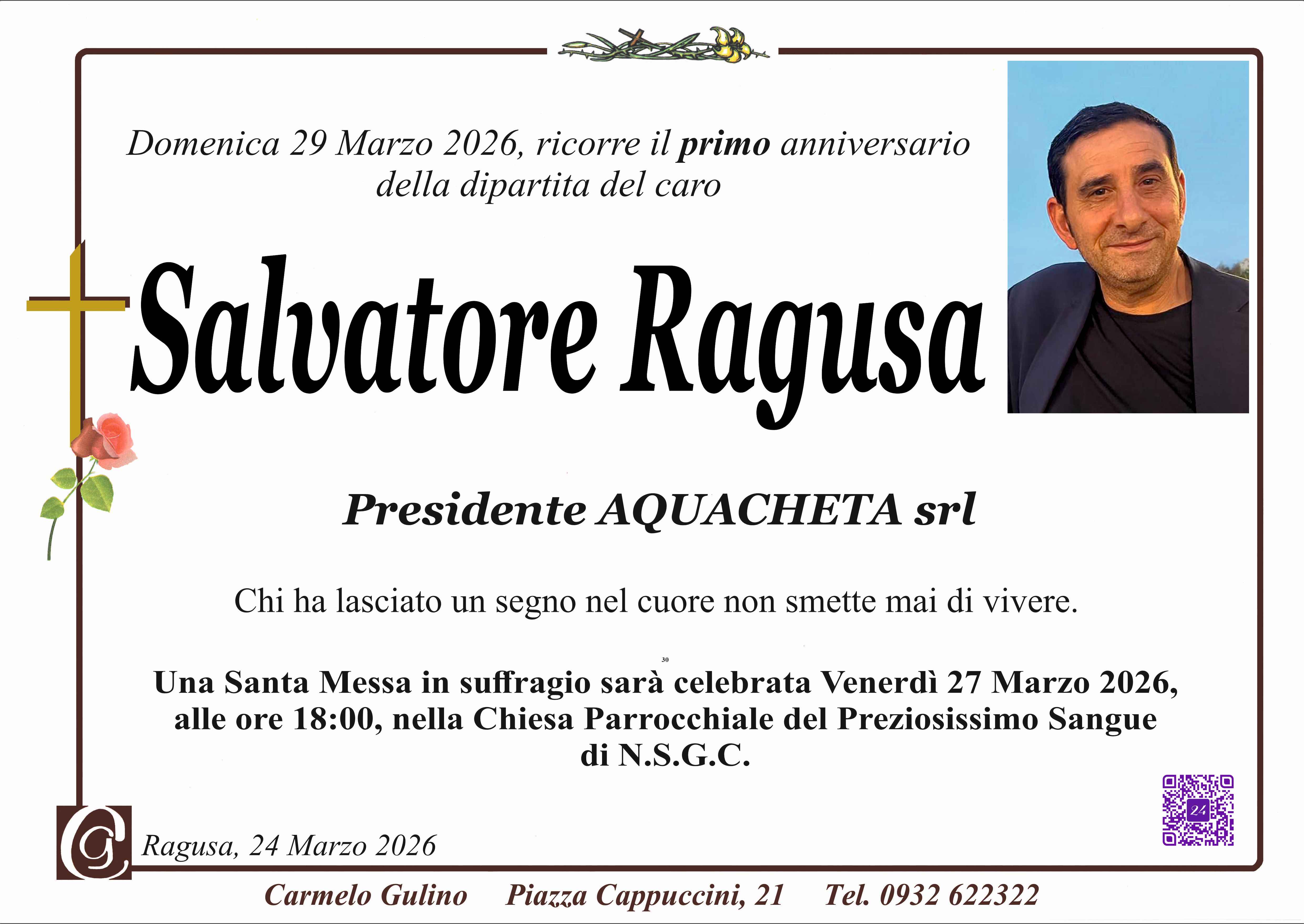 Anniversario: Salvatore Ragusa