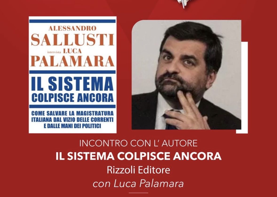 Luca Palamara a Scicli presenta il libro “Il sistema colpisce ancora”