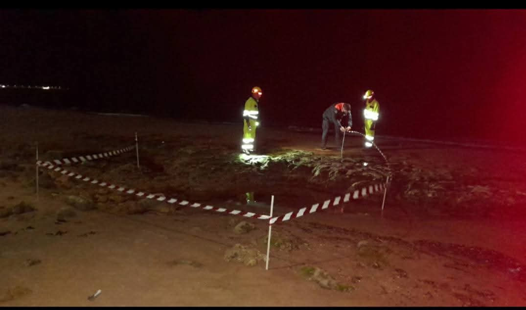 Ordigno della Seconda Guerra mondiale ritrovato sulla spiaggia “La Scogliera” di Scoglitti