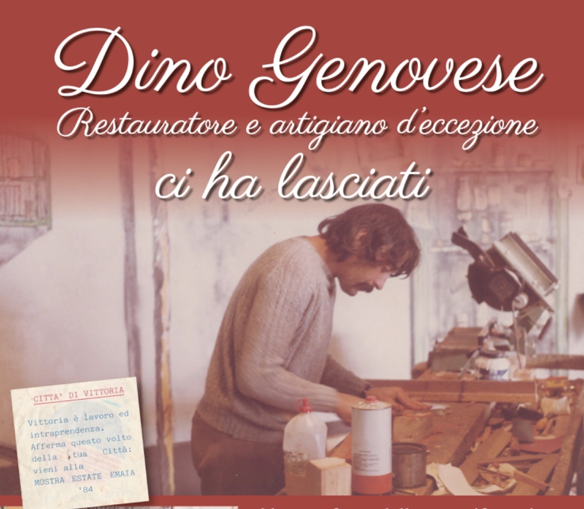 L’ultimo artigiano del restauro e dell’intaglio: Vittoria piange il “geniale” Dino Genovese
