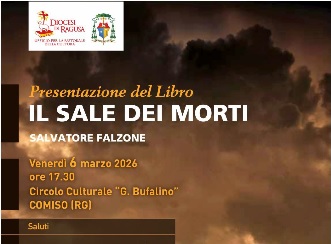 “Il sale dei morti”, si presenta a Comiso il libro di Salvatore Falzone