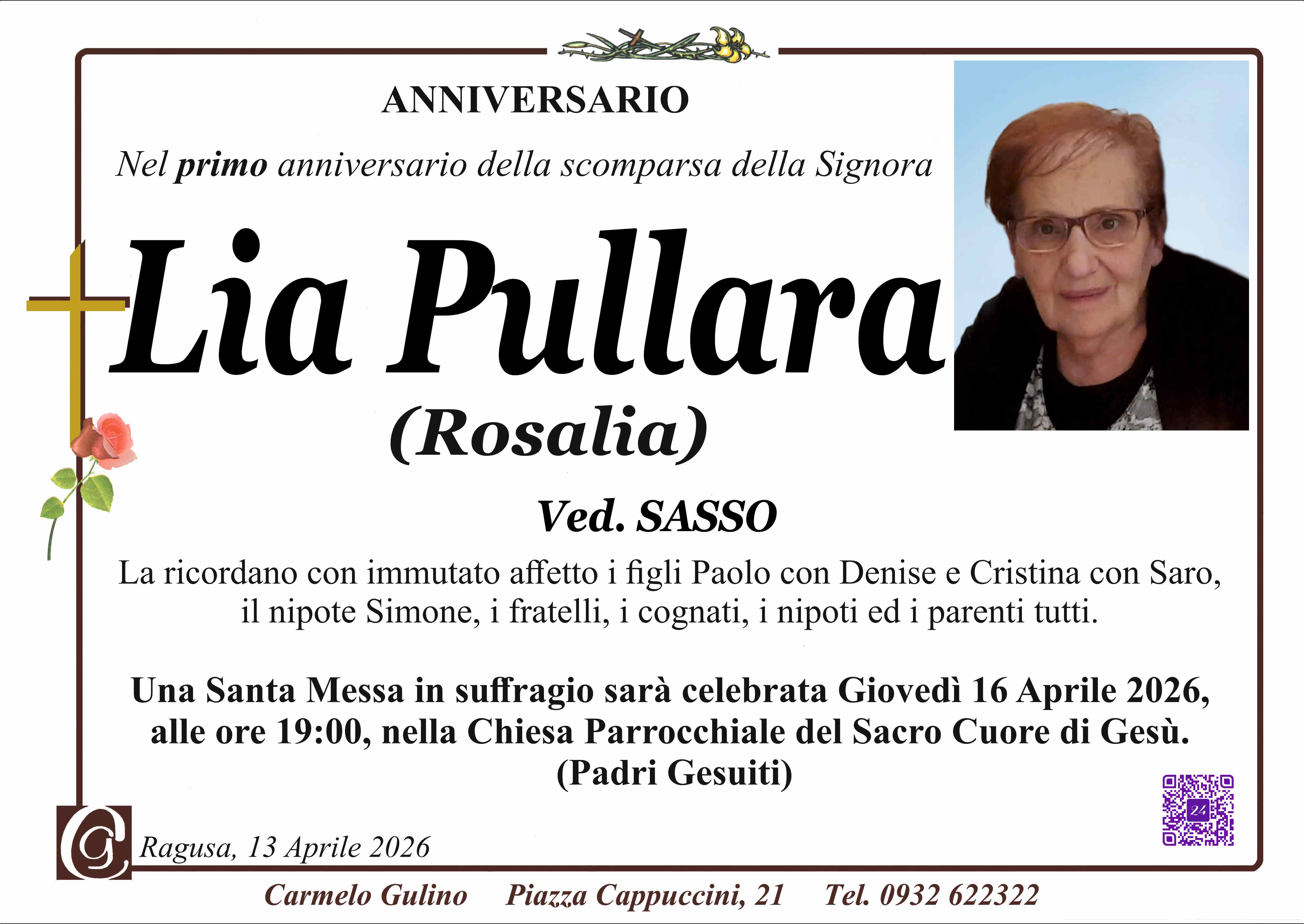 Anniversario: Lia Pullara