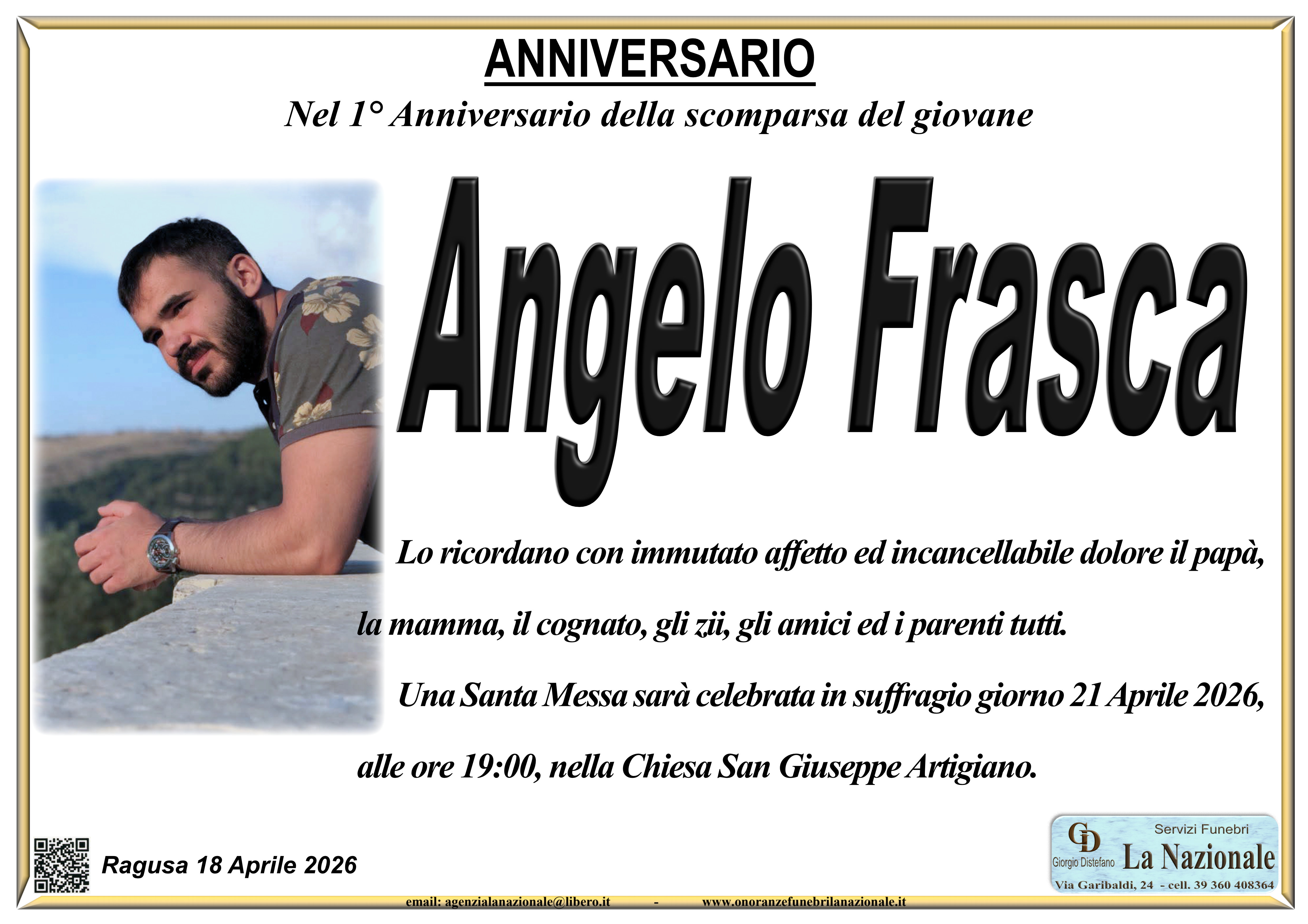 Anniversario Angelo Frasca