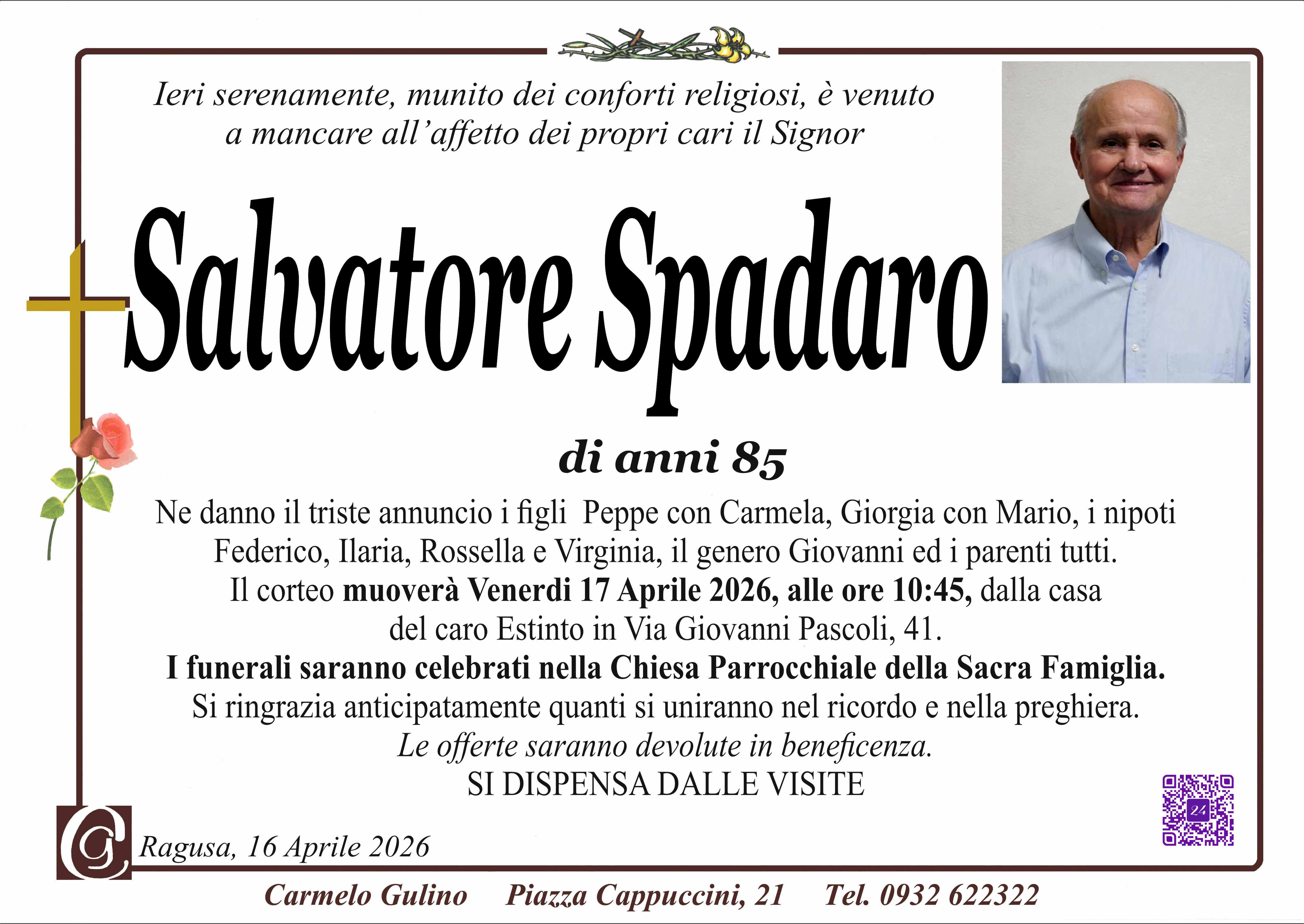 Necrologi: Salvatore Spadaro