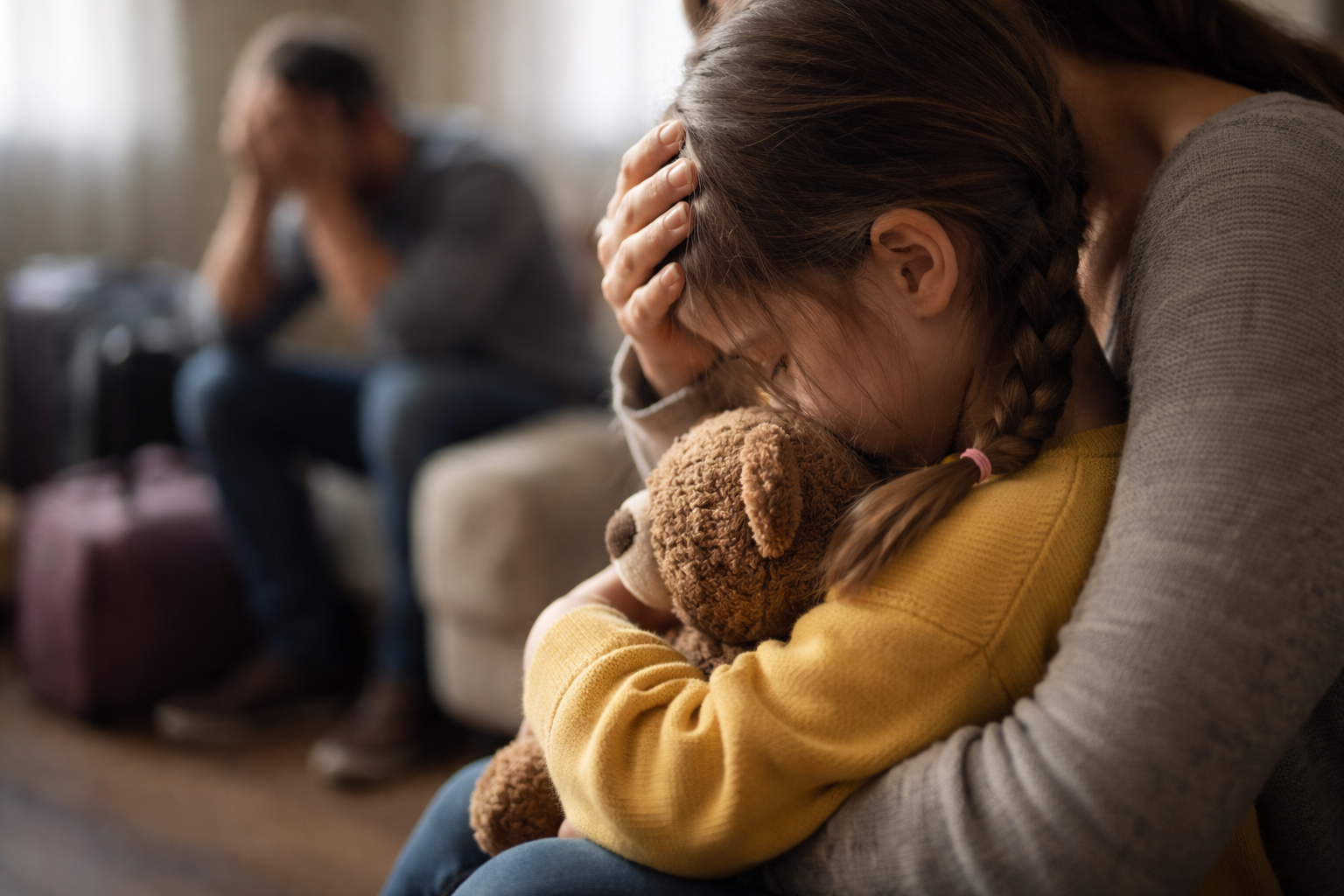 Dieci ore di lacrime e paura: la bimba che non vuole essere portata via dalla famiglia affidataria