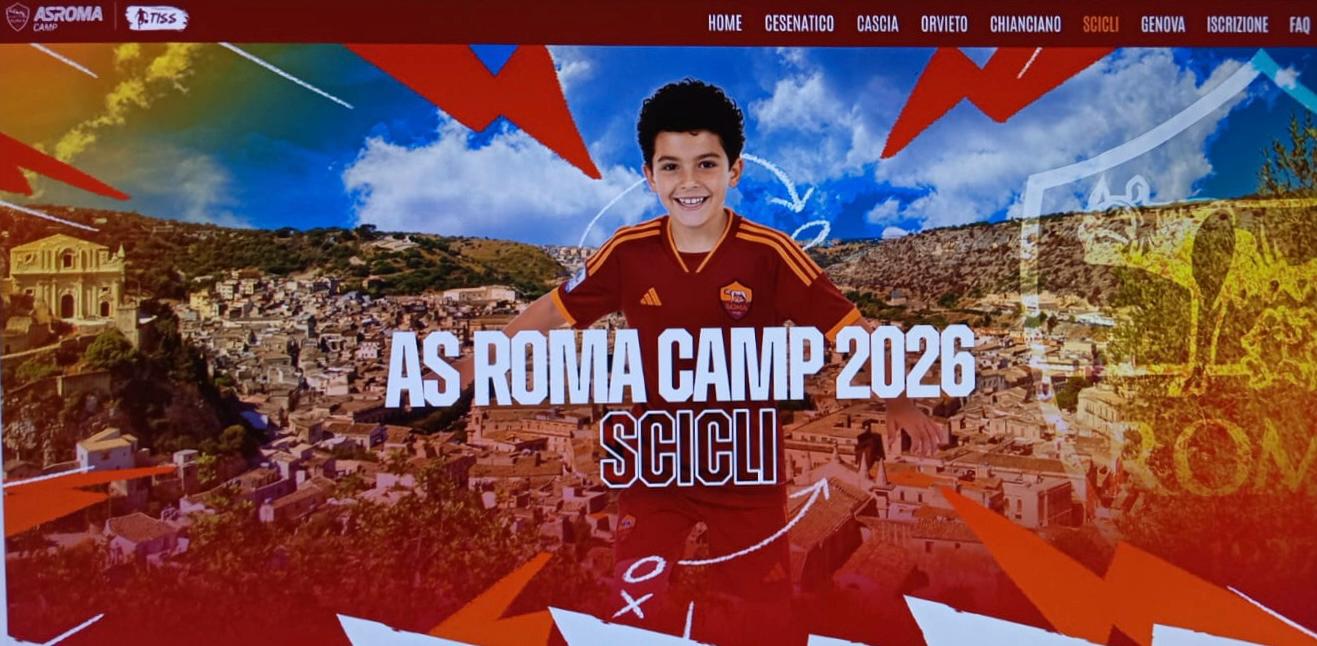 A Scicli arriva l’AS Roma Camp: giovani talenti in campo