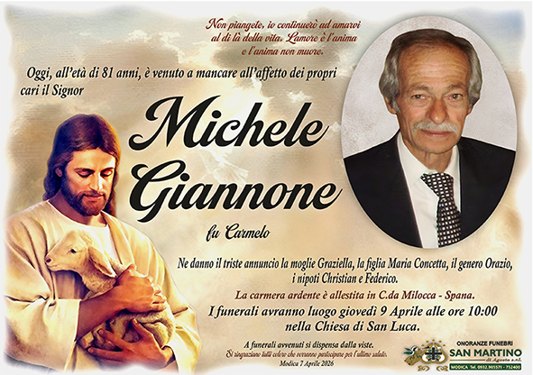 Necrologi: Michele Giannone