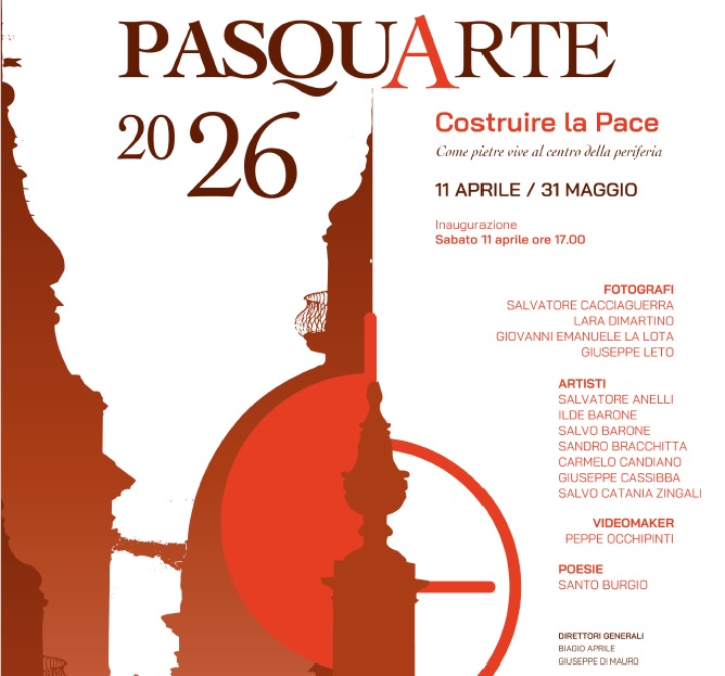 Pasquarte a Comiso: dall’11 aprile al 31 maggio arte e cultura per “costruire la pace”