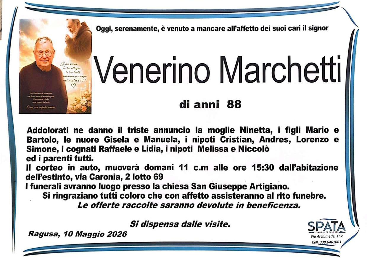 Necrologi: Venerino Marchetti