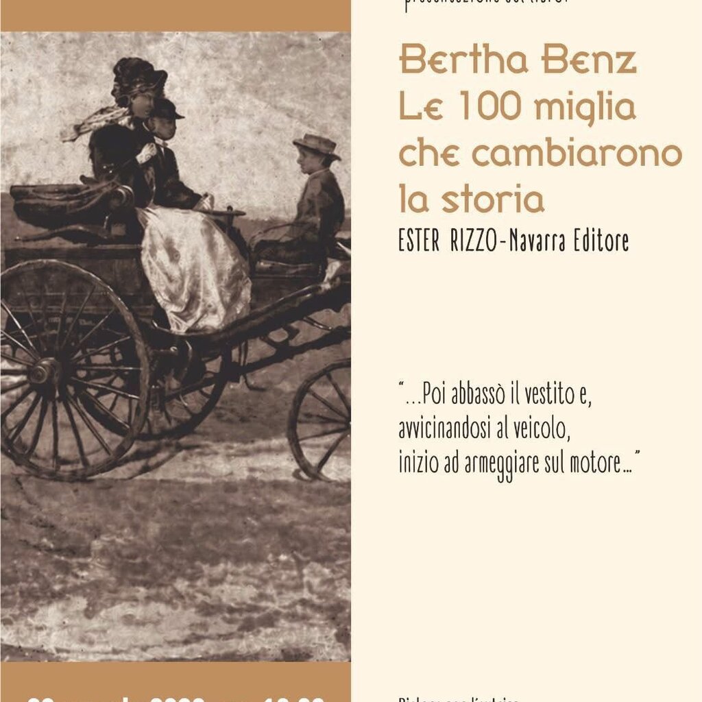 “Bertha Benz” in piazza Matteotti: il libro di Ester Rizzo celebra la donna che cambiò la storia dell’automobile