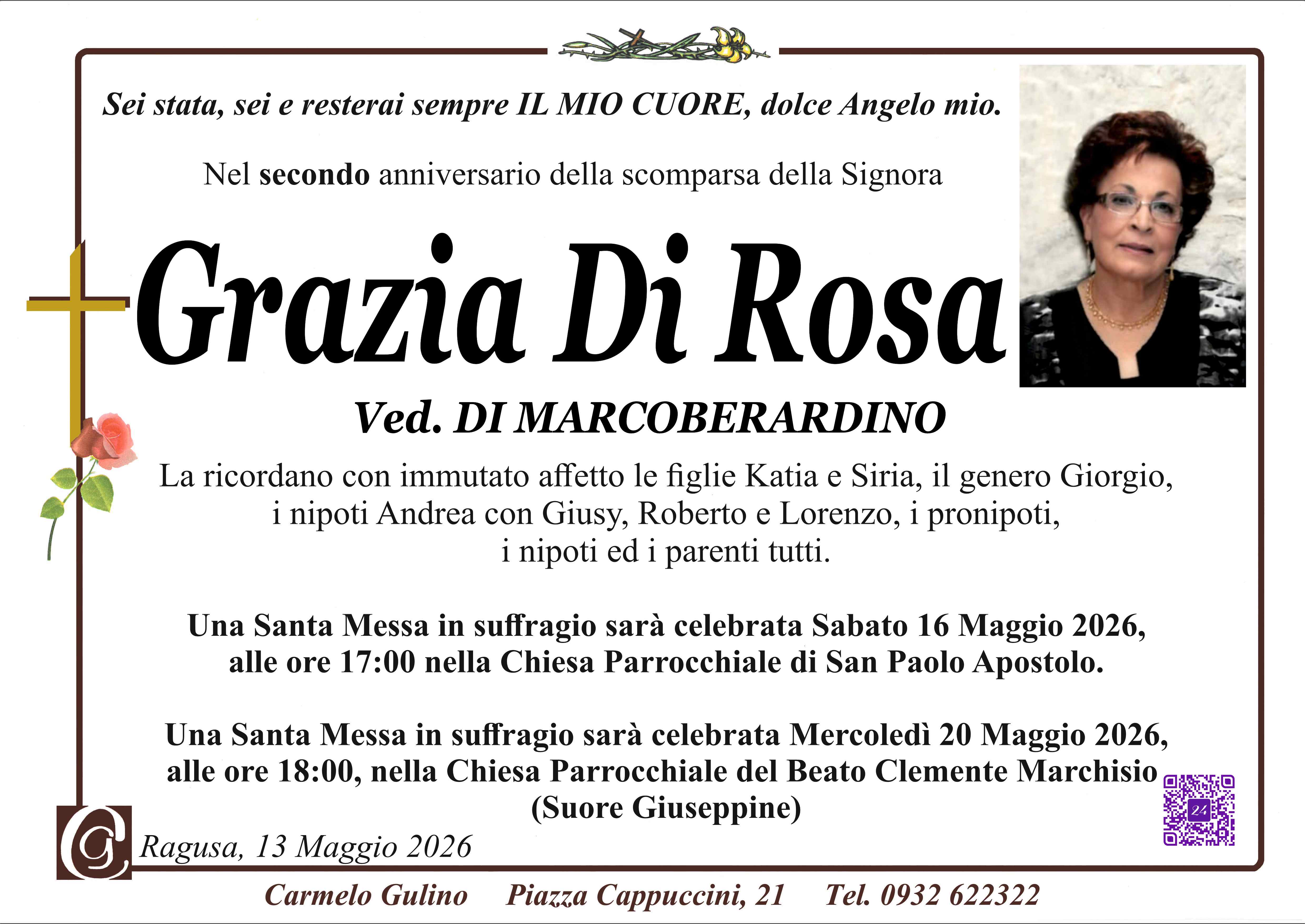 Anniversario: Grazia Di Rosa