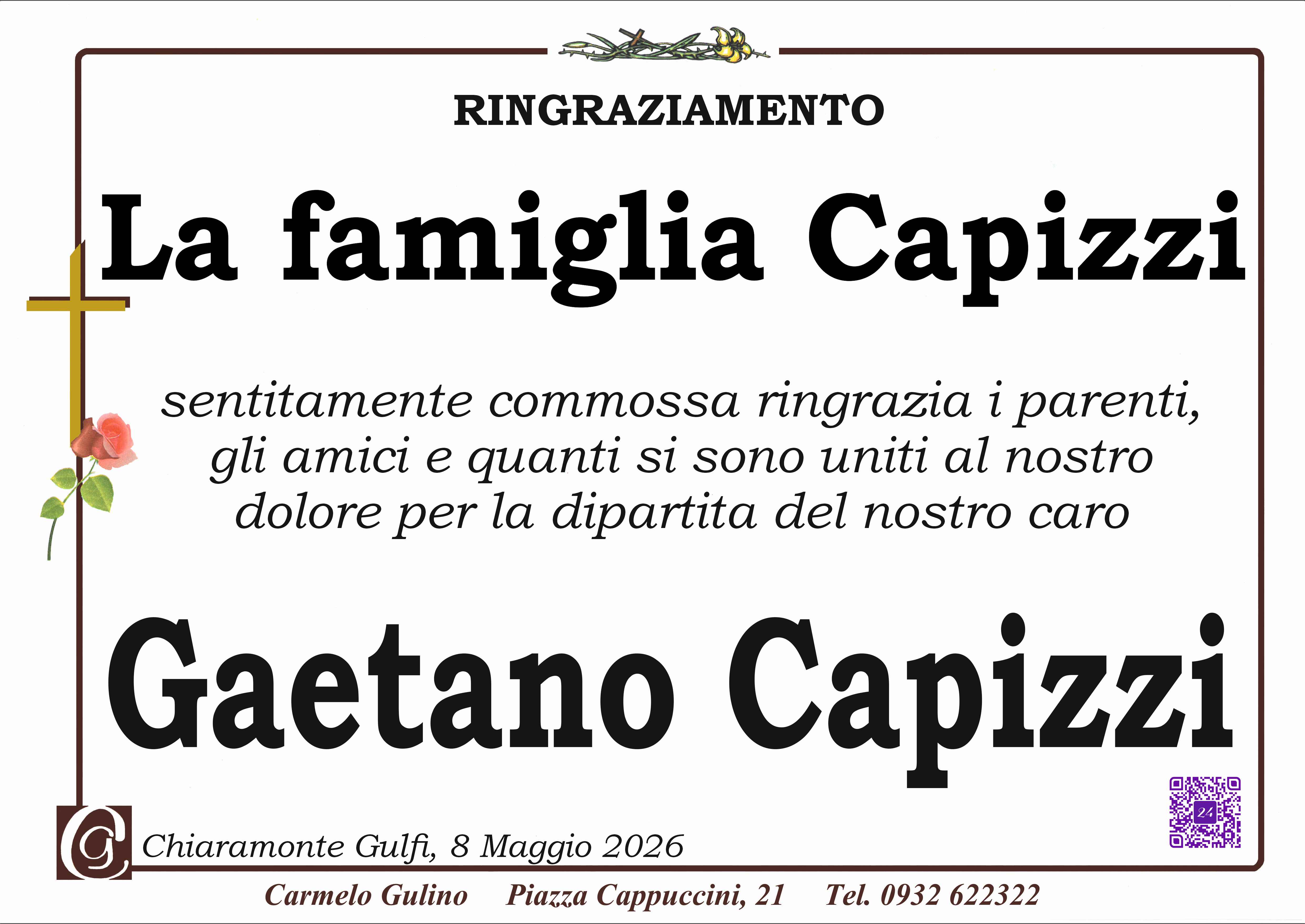Ringraziamento: famiglia Capizzi
