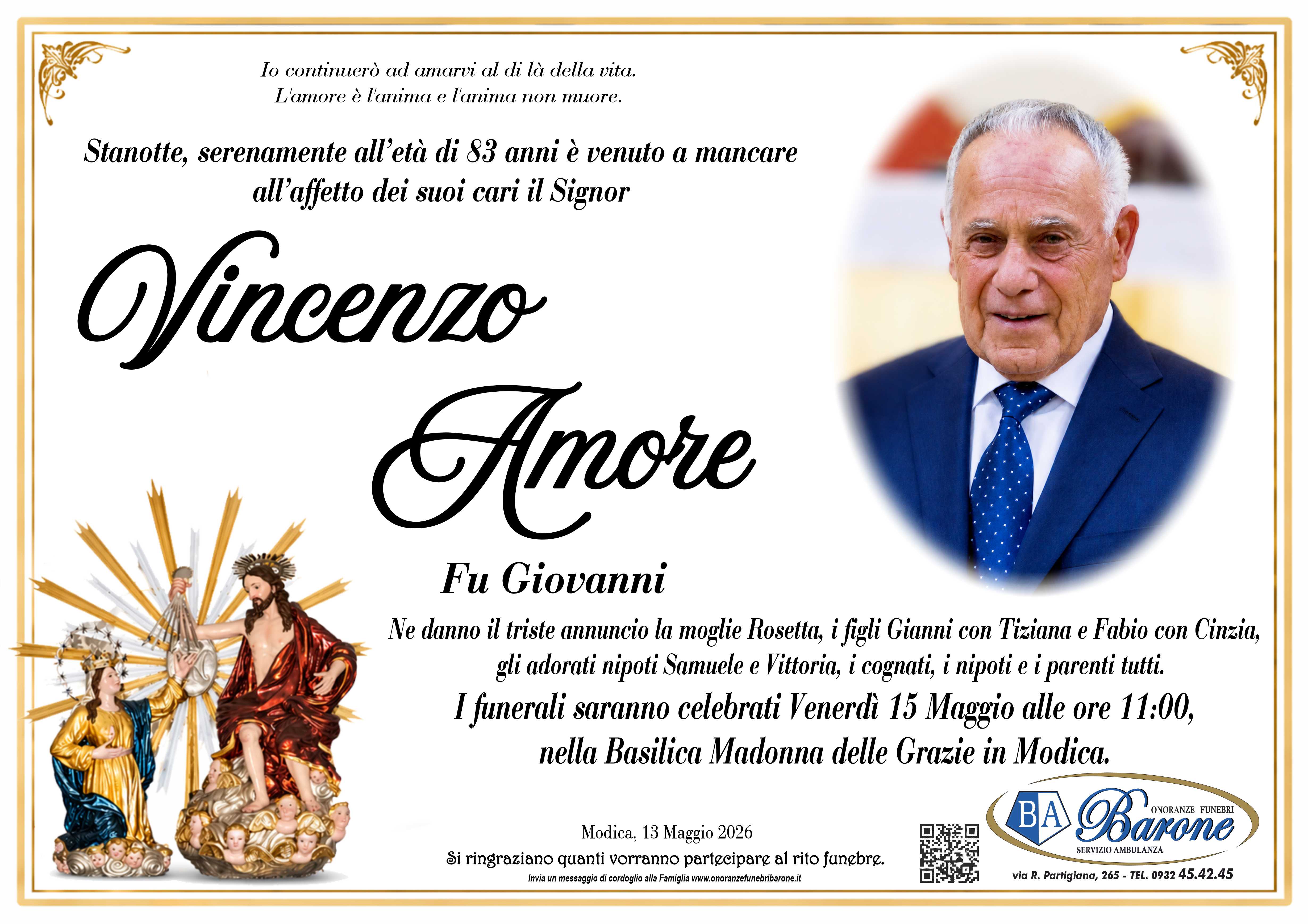 Necrologi: Vincenzo Amore