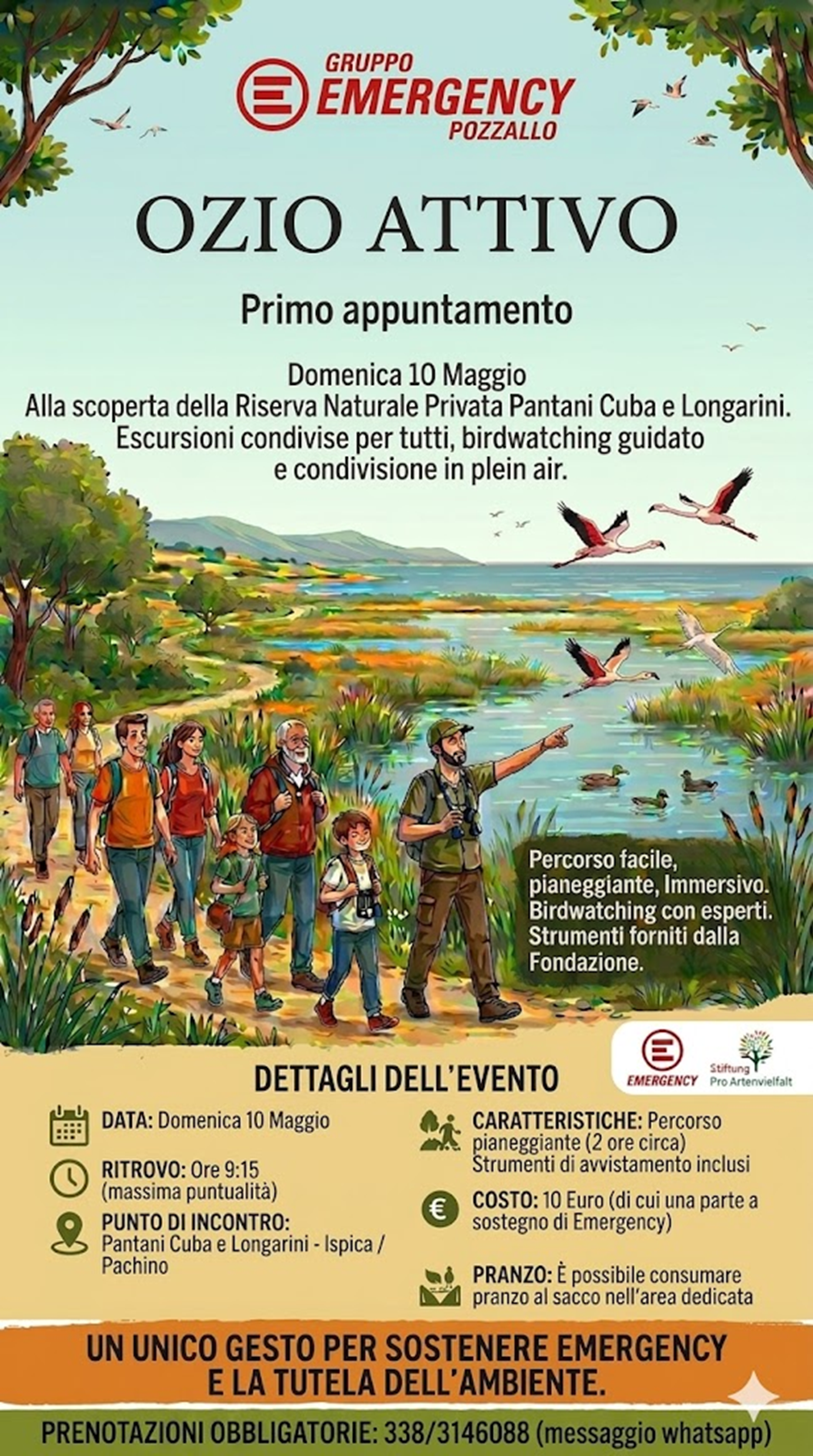 “Ozio Attivo”, al via da Pozzallo il ciclo di escursioni tra natura, dialogo e solidarietà