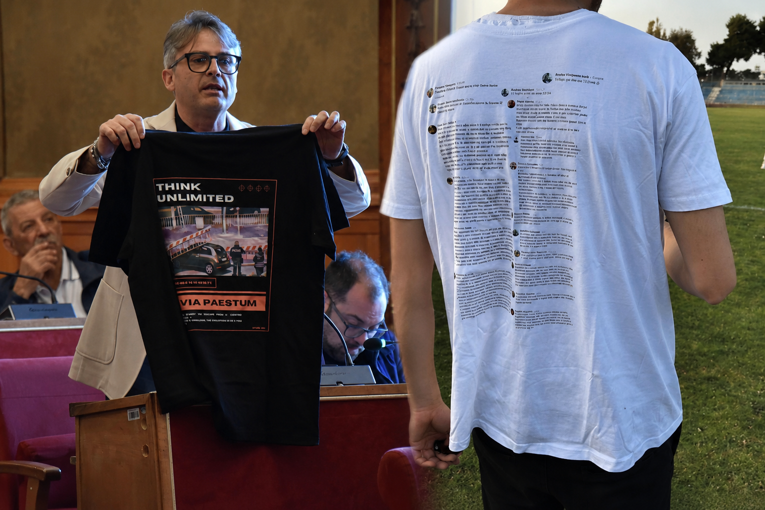 A Ragusa la protesta adesso si indossa: dalle polemiche del calcio alle magliette in Consiglio comunale