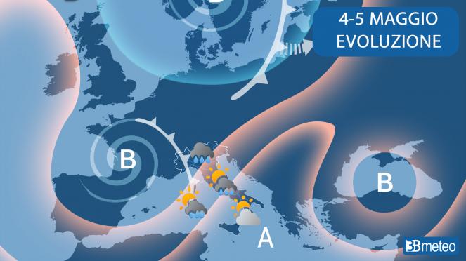 Meteo: lo scirocco sarà protagonista al Sud. Caldo e stabilità mentre al Nord arrivano i temporali