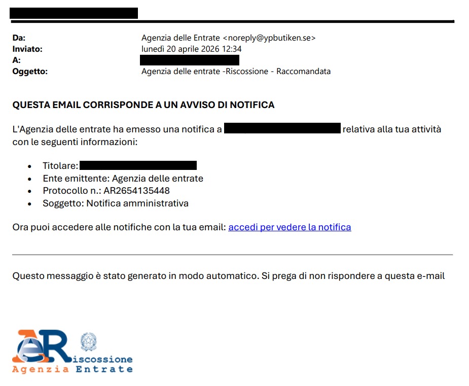 Phishing fiscale: la nuova truffa ai contribuenti nel periodo della dichiarazione dei redditi