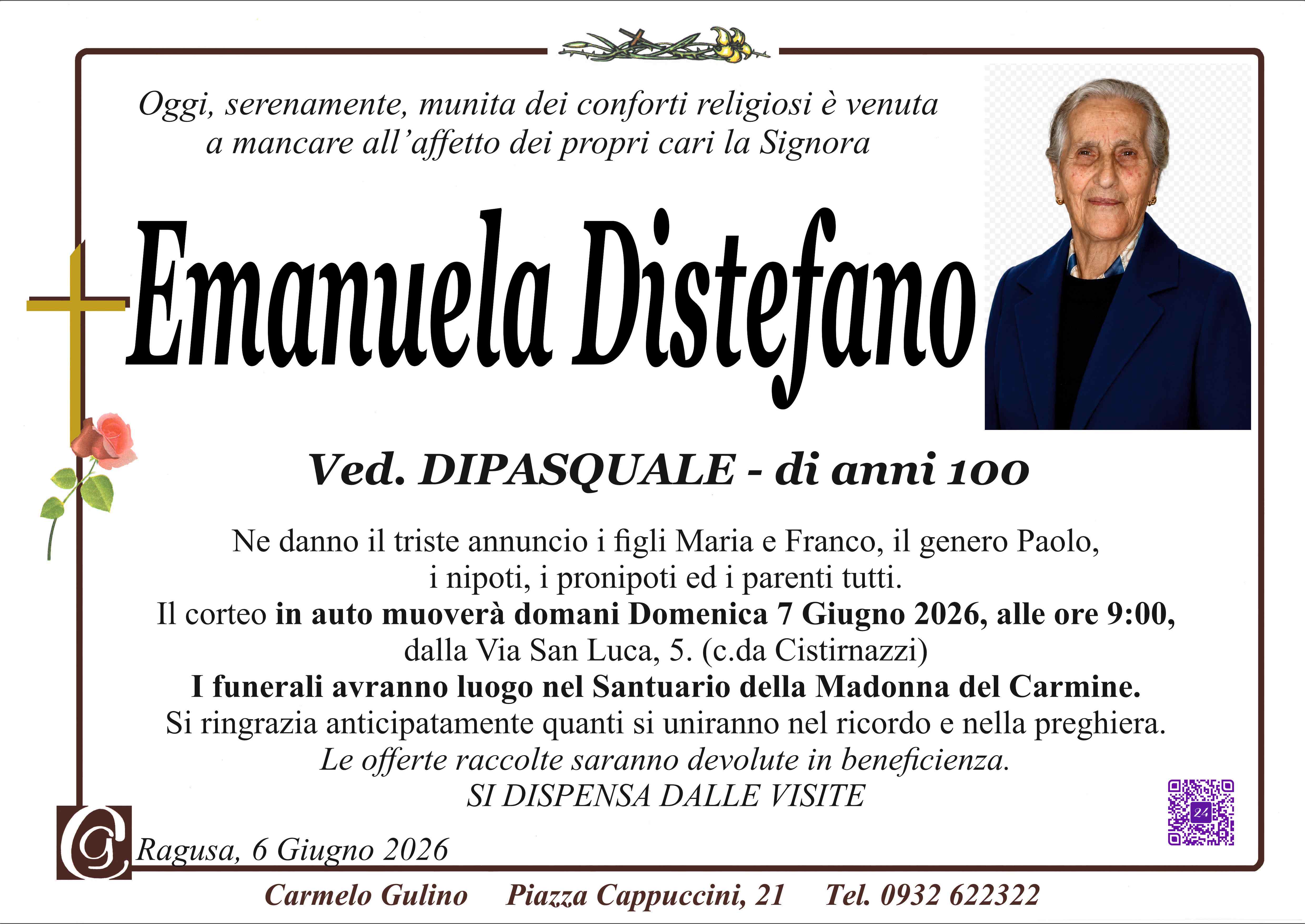 Necrologi: Emanuela Distefano