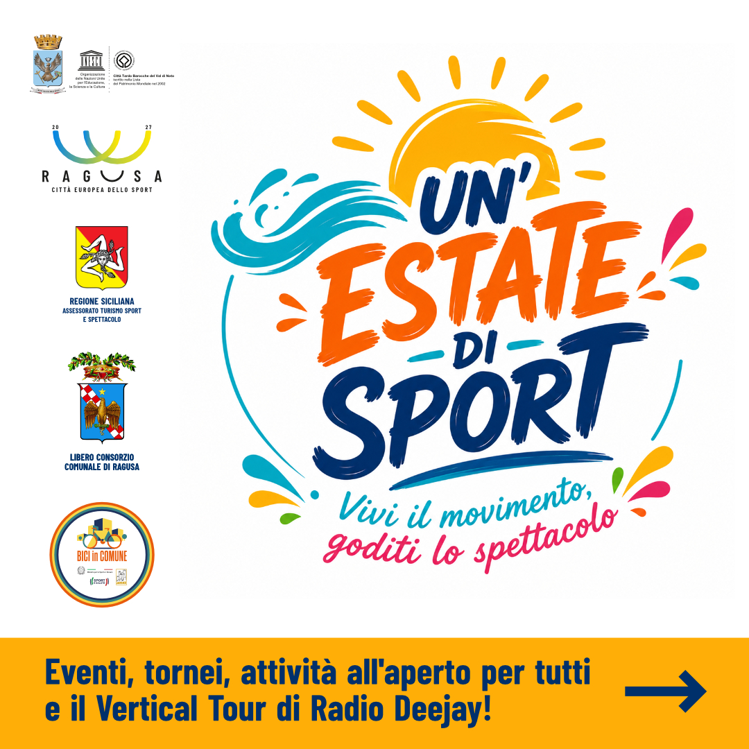 Ragusa capitale dello sport d’estate: al via il grande cartellone. A Marina arriva il Tour di Radio Deejay