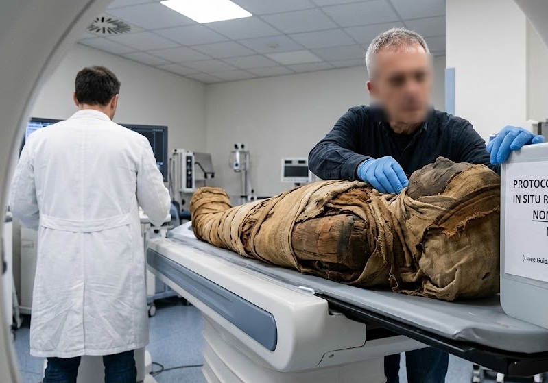 Una mummia in ospedale per la Tac: scoppia il caso e la lite tra gli esperti