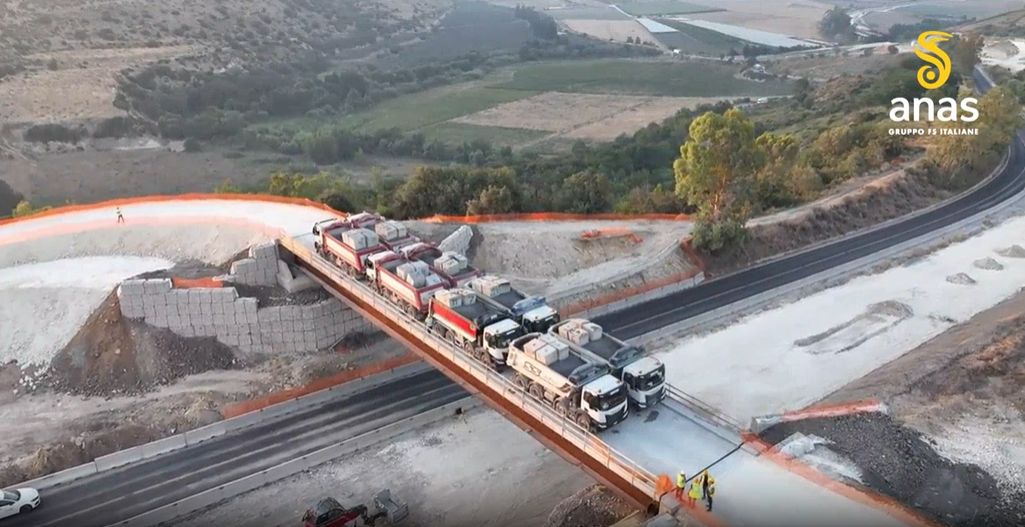 Un ponte verso il futuro: superata la prima prova di carico sulla Ragusa-Catania. VIDEO