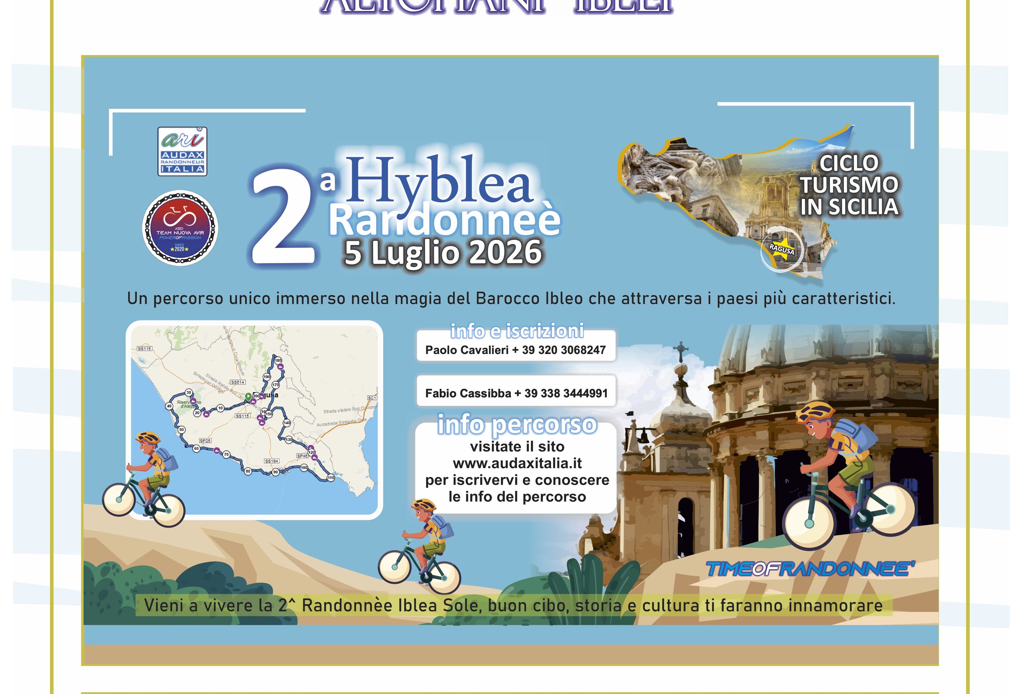 Domenica di sport e turismo: ciclisti e podisti protagonisti tra Barocco e paesaggi UNESCO