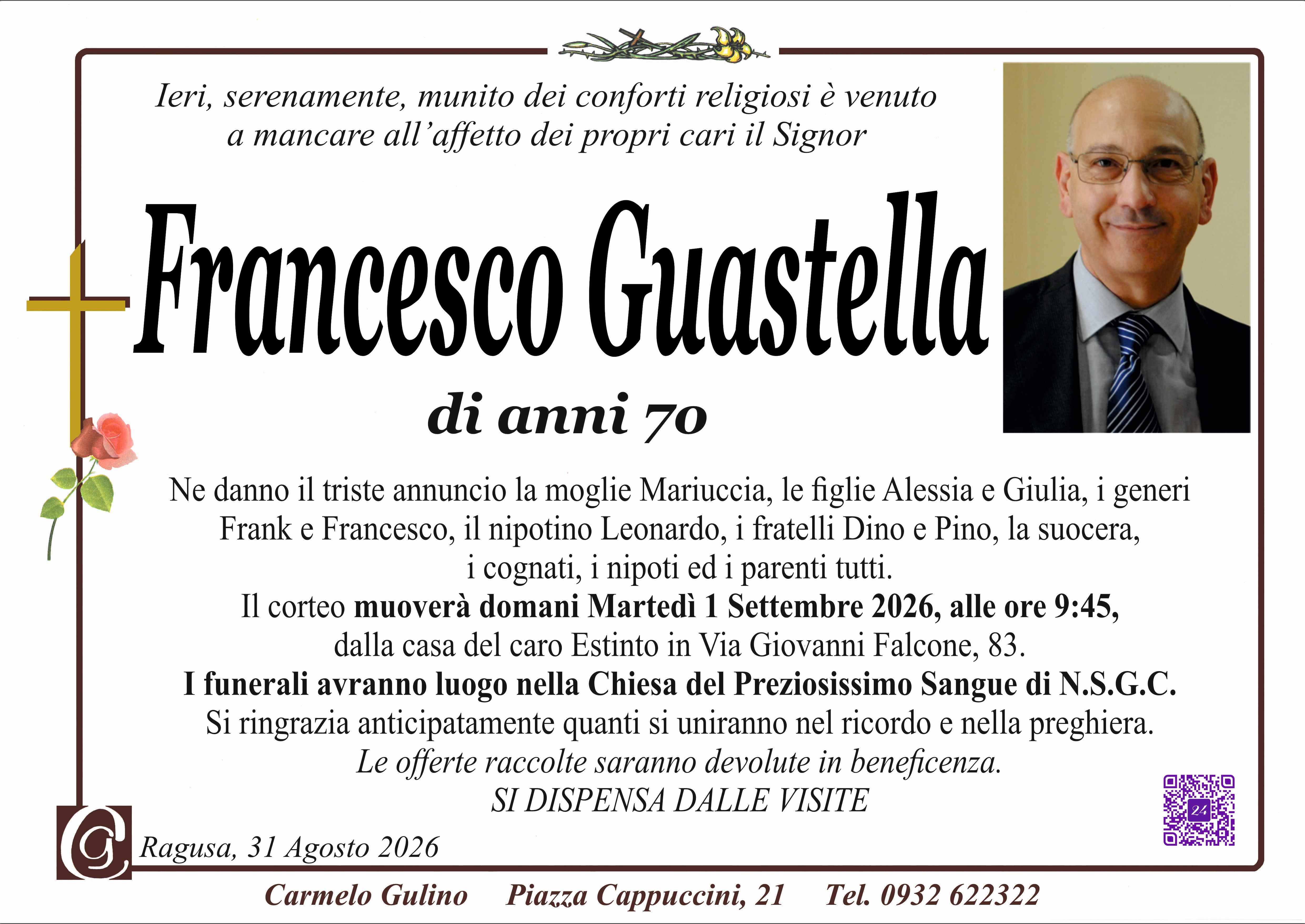 Necrologi: Francesco Guastella
