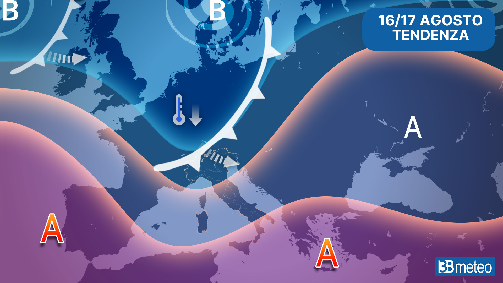 Addio al caldo africano? Dopo Ferragosto il Sud nel mirino di temporali e aria fresca