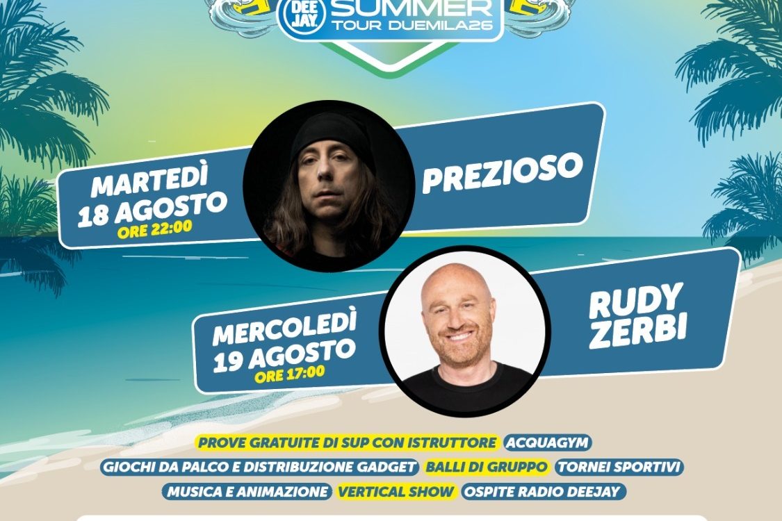 Marina di Ragusa si scatena: arrivano Rudy Zerbi e Prezioso per il Vertical Summer Tour