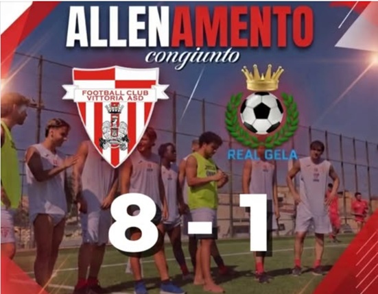 Un’amichevole con il Real Gela conclude il ritiro precampionato del Vittoria. Domenica si gioca in Coppa Italia