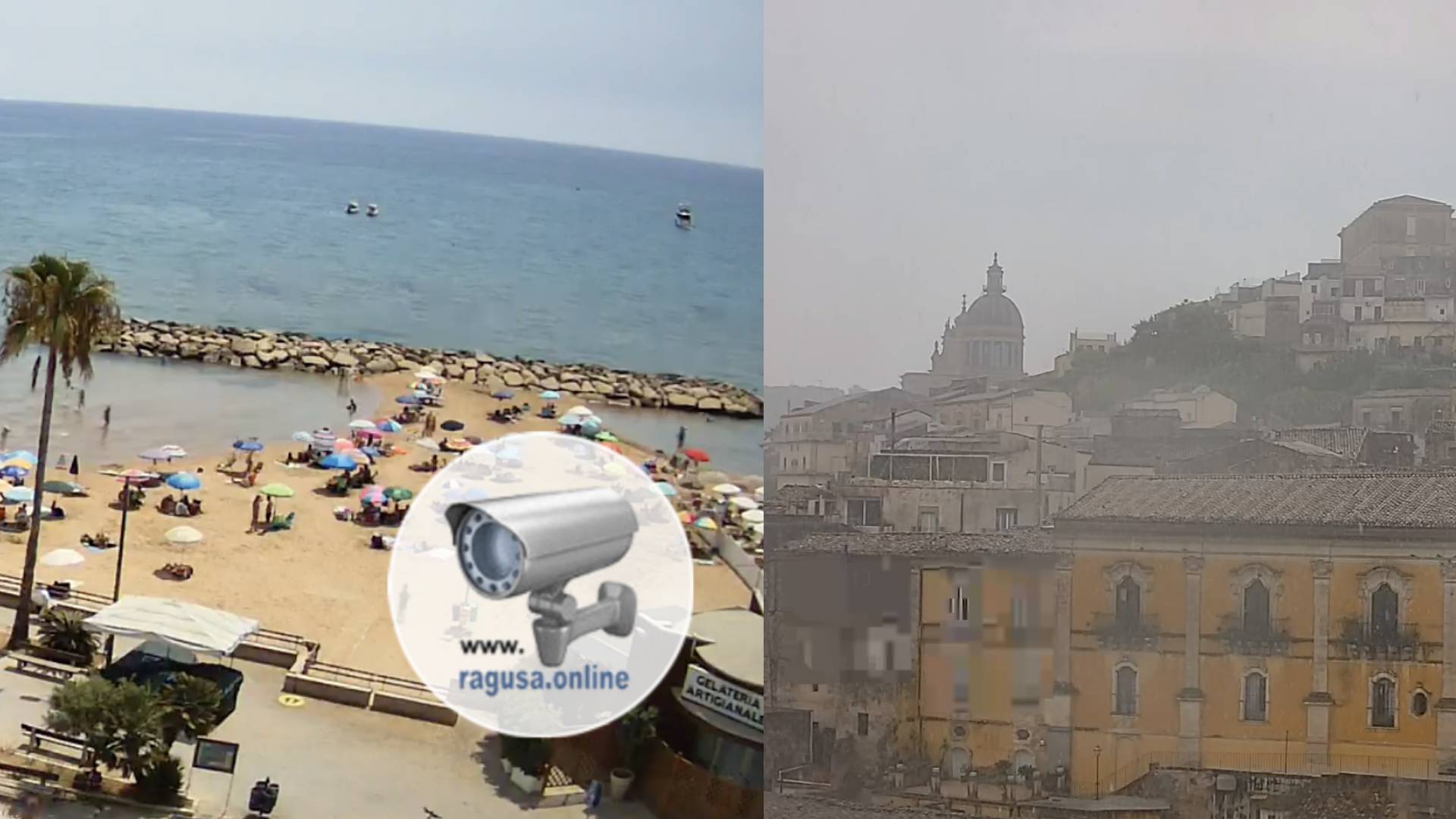 Qui Ragusa-Qui Marina: vigilia di Ferragosto a due facce, in città la burrasca, sulla costa il bagno a 30 gradi