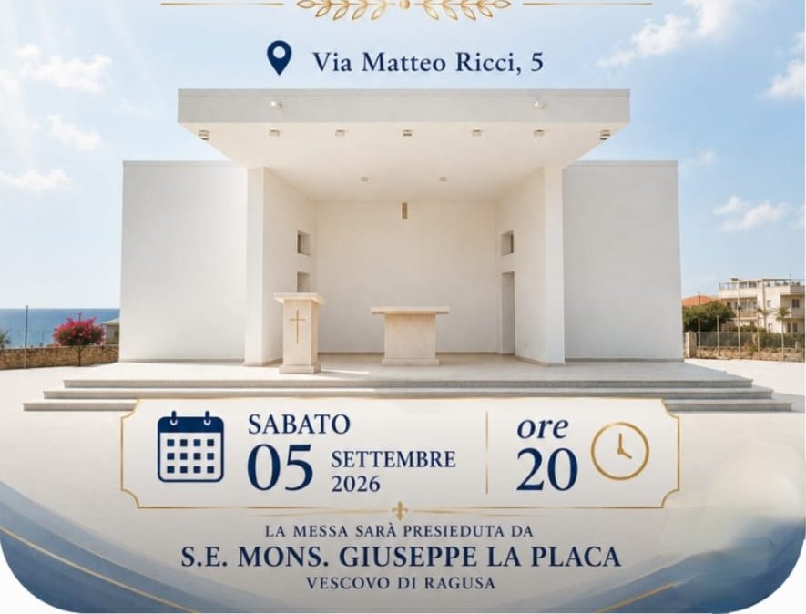 A Marina di Ragusa nasce un nuovo luogo di culto: sabato la benedizione della nuova area liturgica