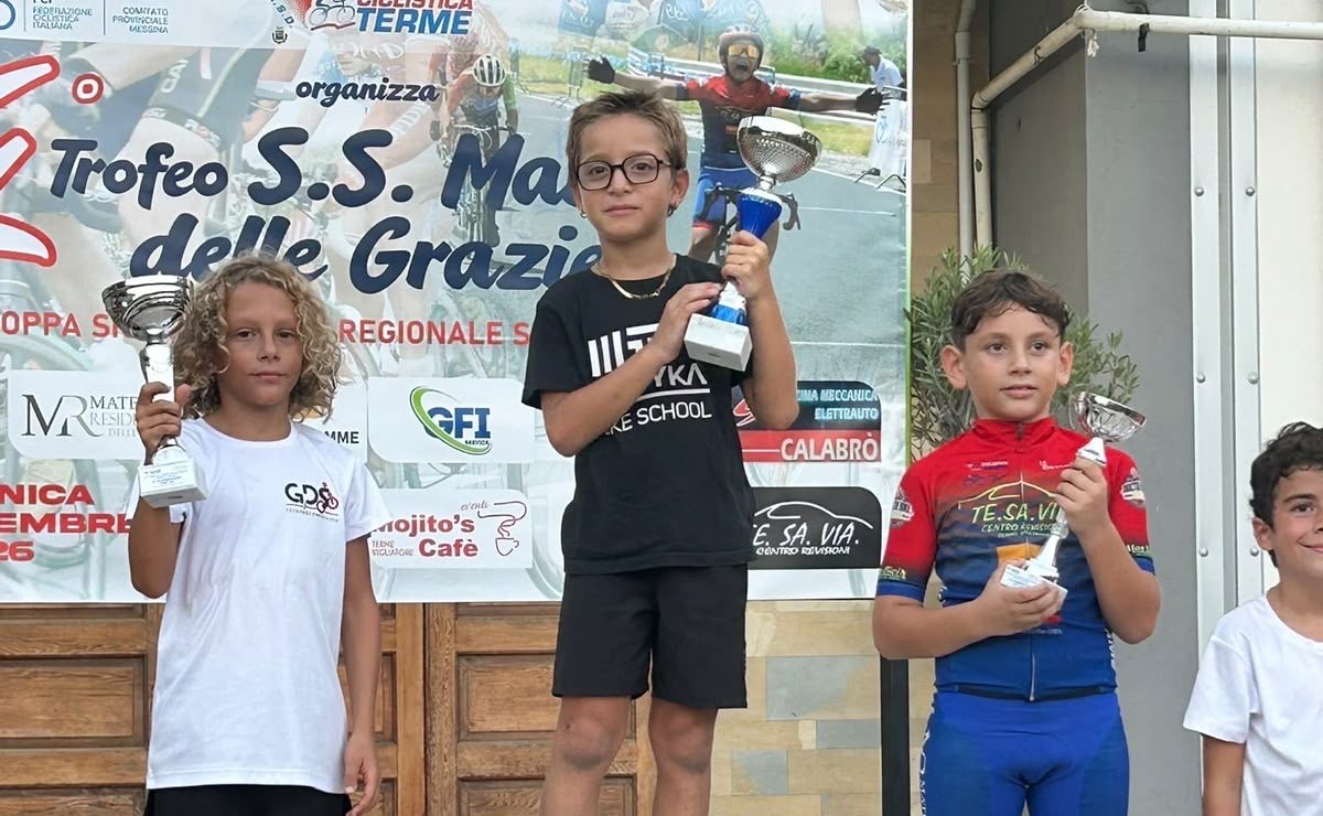 Motyka Bike School protagonista a Terme Vigliatore: vittoria, podio e sesto posto