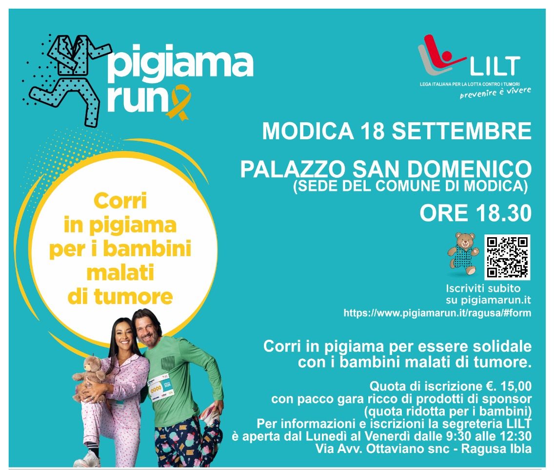 Il 18 settembre torna la Pigiama Run: la camminata benefica per i bambini malati di tumore