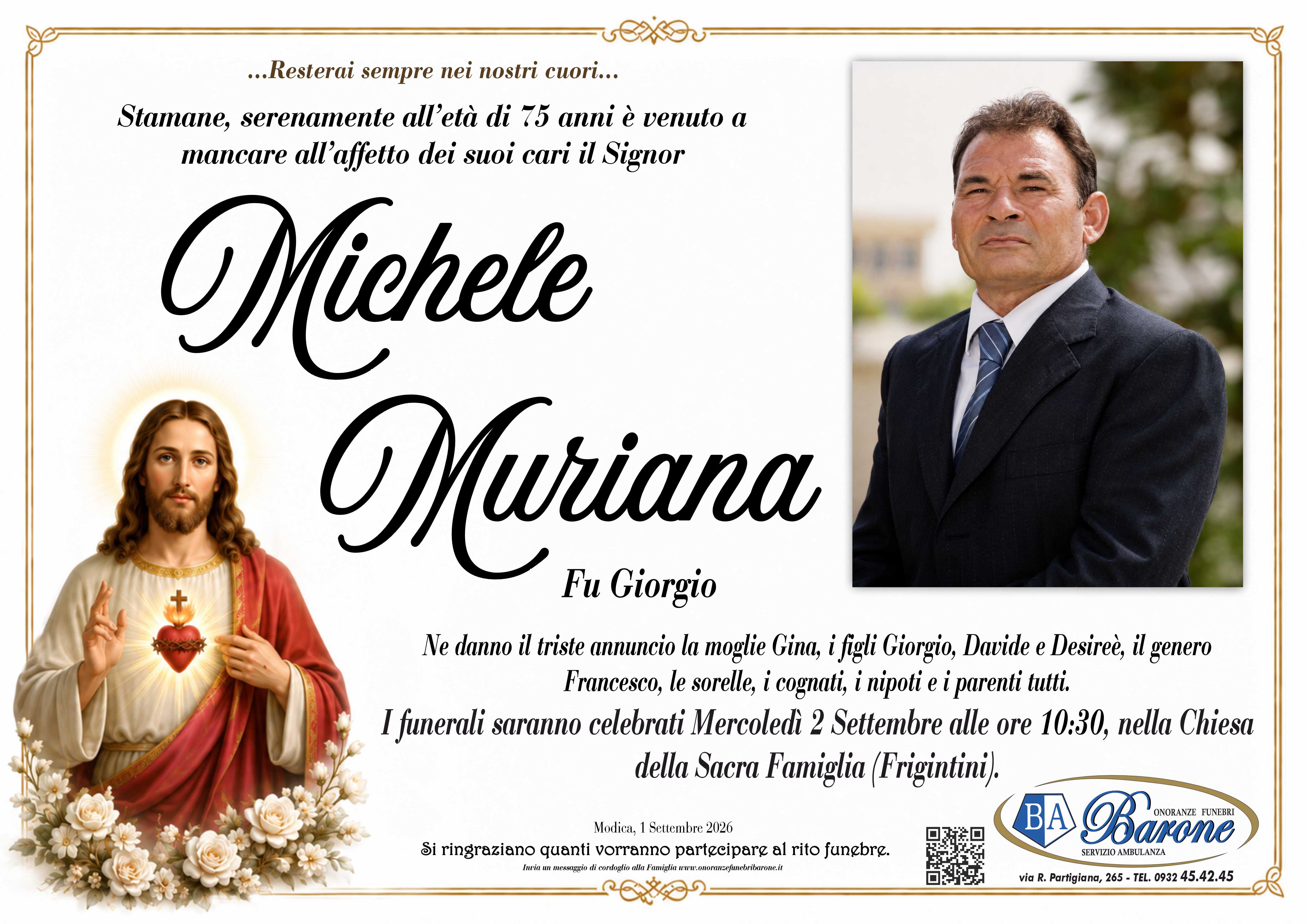 Necrologi: Michele Muriana