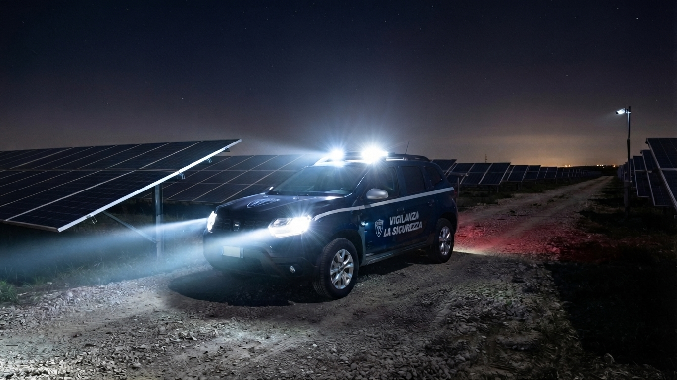 Doppio tentato furto nei parchi fotovoltaici tra Vittoria e Acate: ladri in fuga, pietre contro le guardie giurate