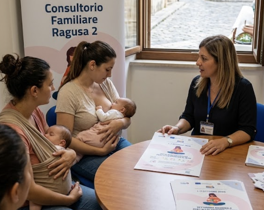 Settimana per l’Allattamento Materno: in provincia di Ragusa porte aperte nei Consultori e una rete globale a sostegno delle famiglie