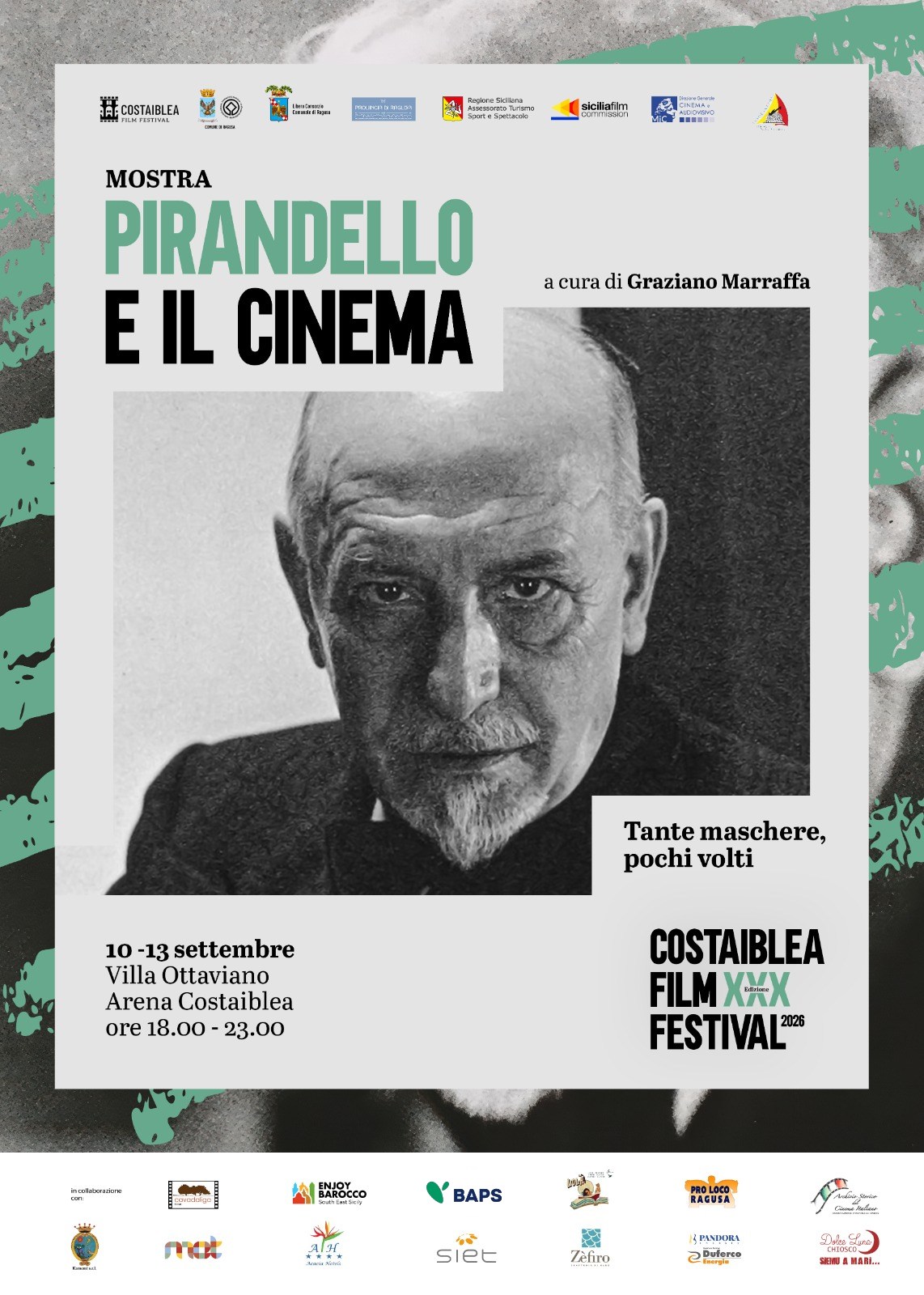 Pirandello e il cinema, un filo rosso attraversa la 30esima edizione del Costaiblea Film Festival.