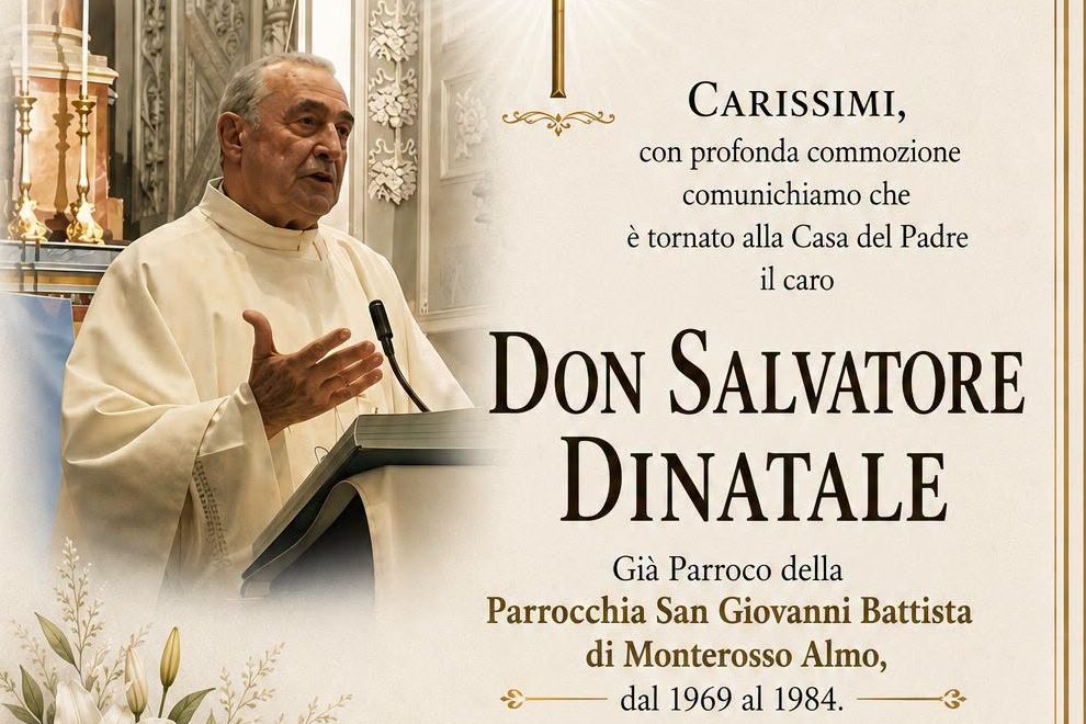 Don Dinatale fu per 17 anni parroco a Monterosso Almo. Anche la comunità montana lo ricorda con affetto