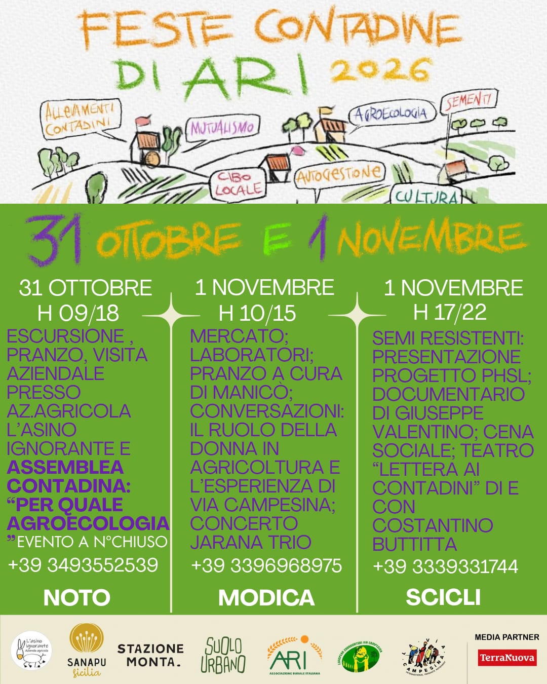 Feste contadine negli Iblei: mercato a Modica e semi resistenti a Scicli